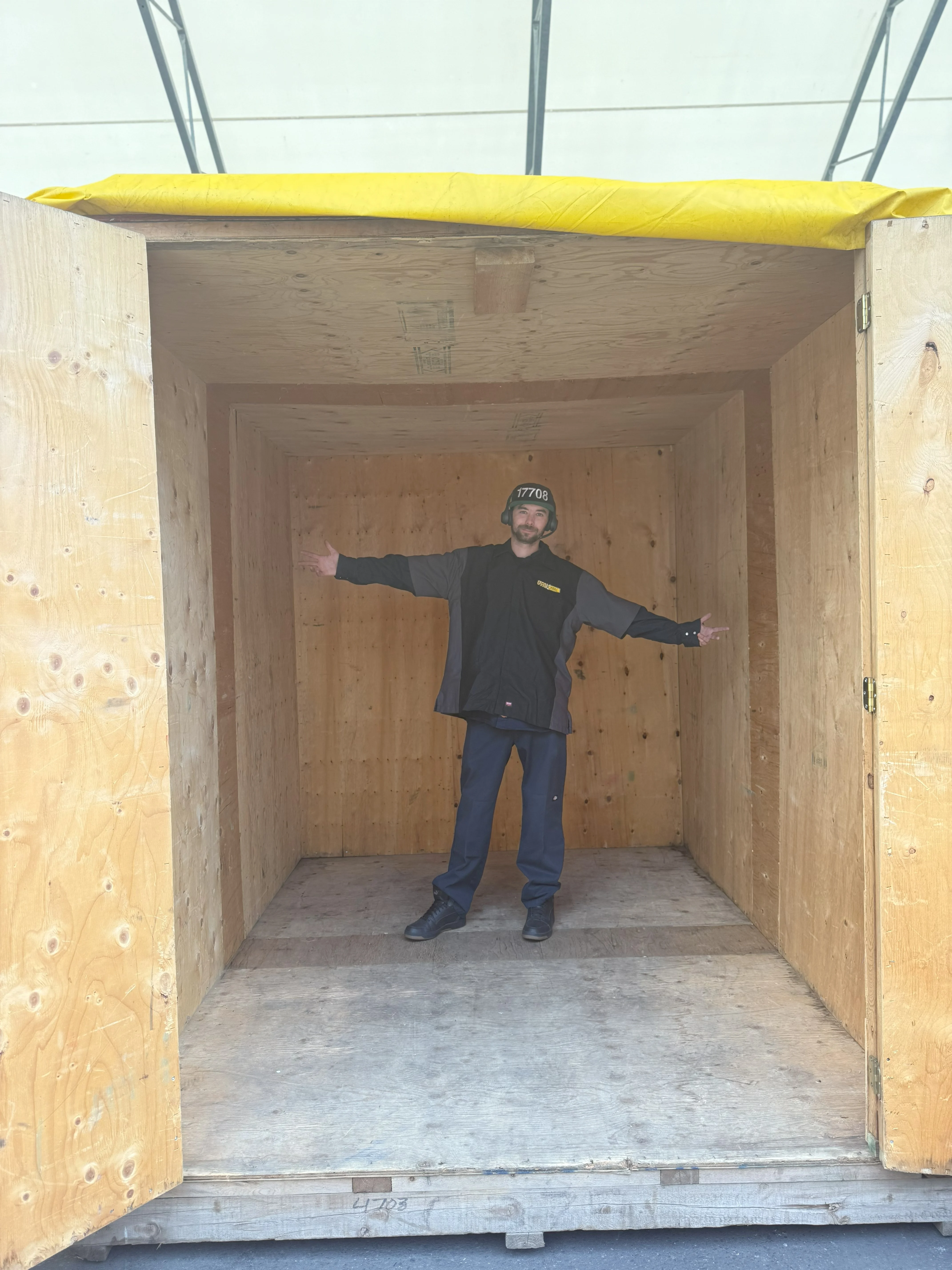 UPAK self-storage unit interior size reference